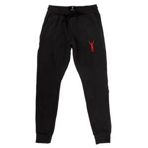 Men's Rocky IV Brand New Black Joggers with Red Rocky Logo XXL